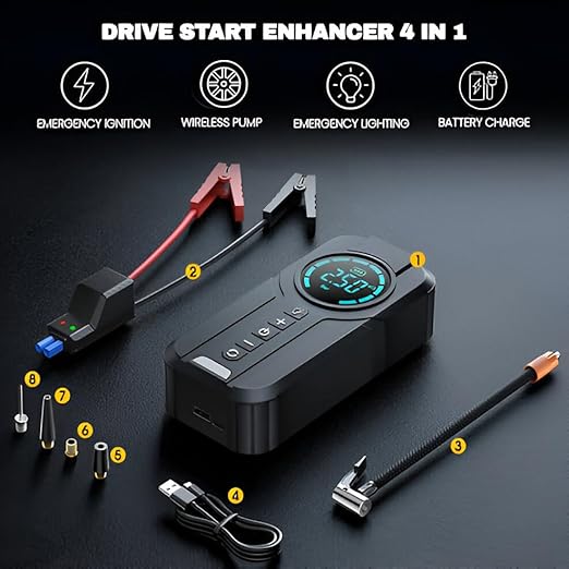 Jump Starter With Air Pump